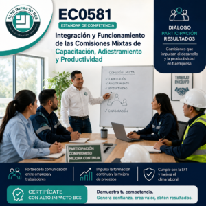 EC0581 — Comisiones mixtas de capacitación y productividad